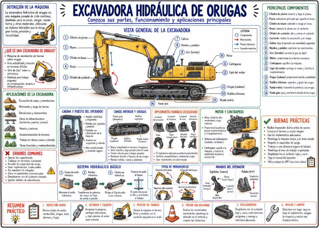 Excavadora Hidráulica de Orugas