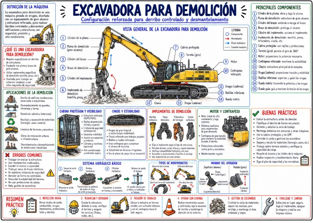 Excavadora para Demolición