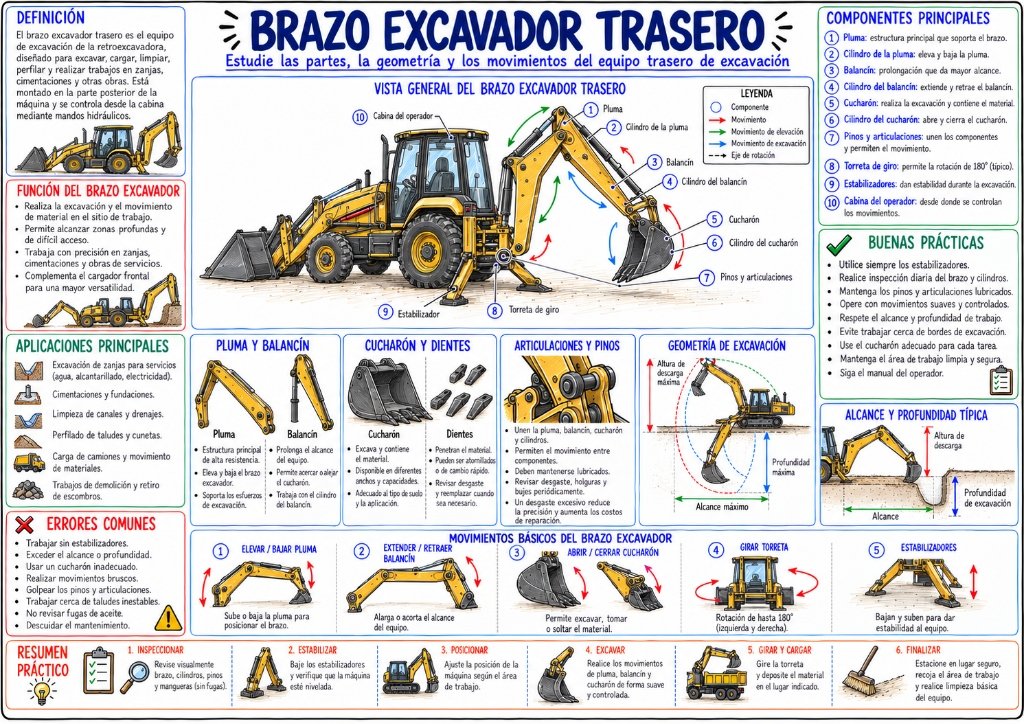 Brazo Excavador Trasero