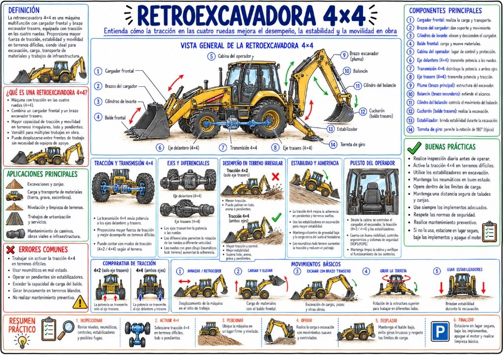 Retroexcavadora 4x4