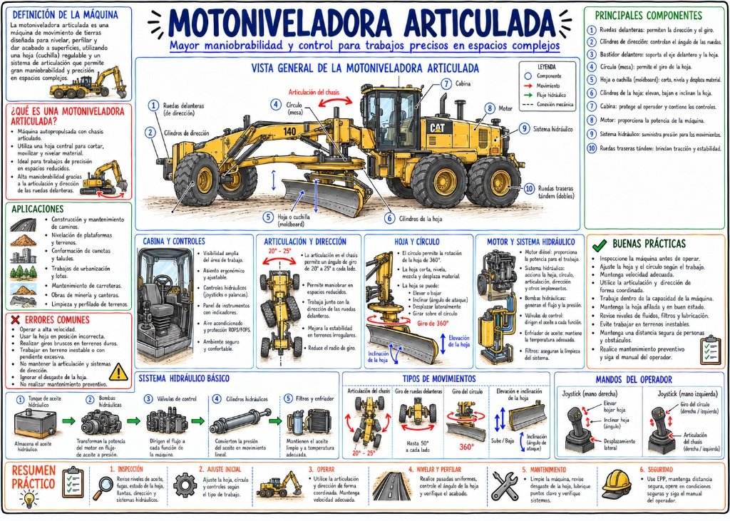 Motoniveladora Articulada