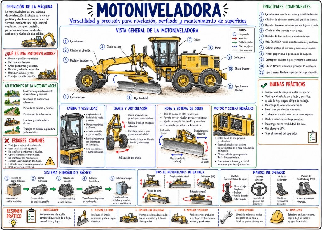 Motoniveladora - Vista General